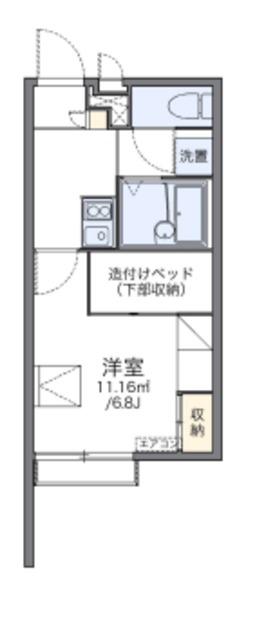 レオパレスさんが(1K/2階)の間取り写真