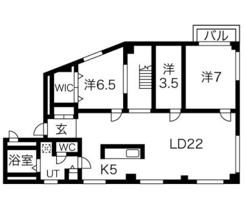 ハイウッド栄(3SLDK/7階)の間取り写真
