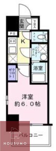 エスリード新大阪ザ・プレミアウエスト(1K/3階)の間取り写真