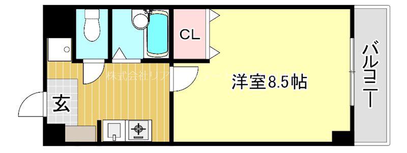 APEX FRAT(1K/5階)の間取り写真