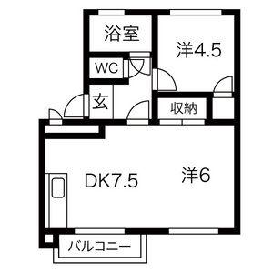 シティコーポラス(2DK/2階)の間取り写真