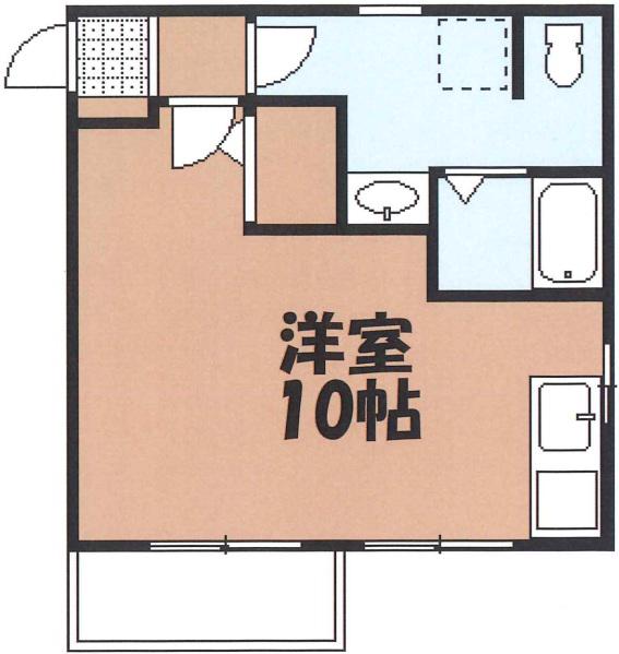 アーキハイツ河辺(ワンルーム/3階)の間取り写真