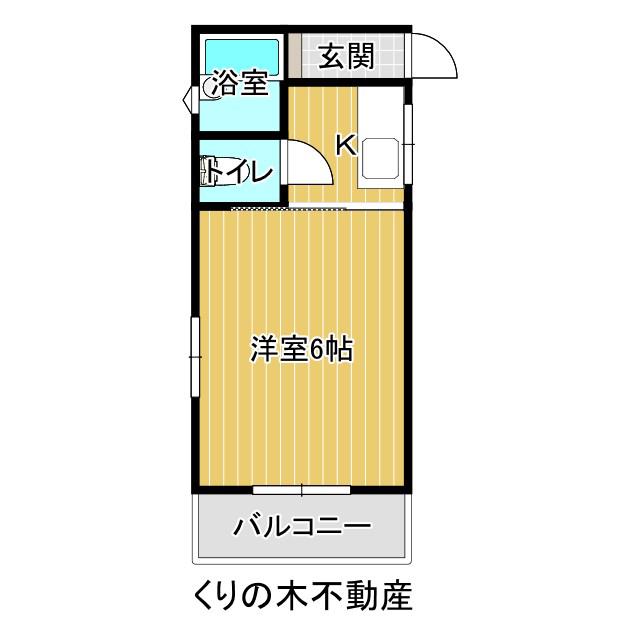 アークハイツ(1K/1階)の間取り写真