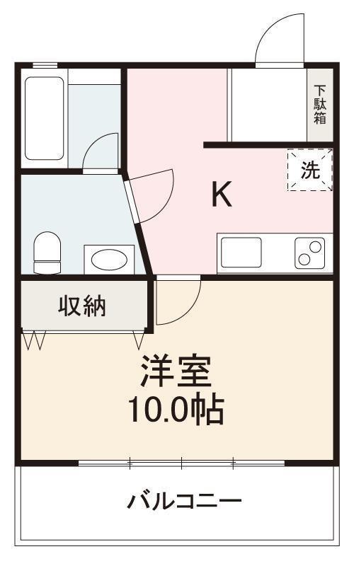 サニーハウス扇町(1K/5階)の間取り写真