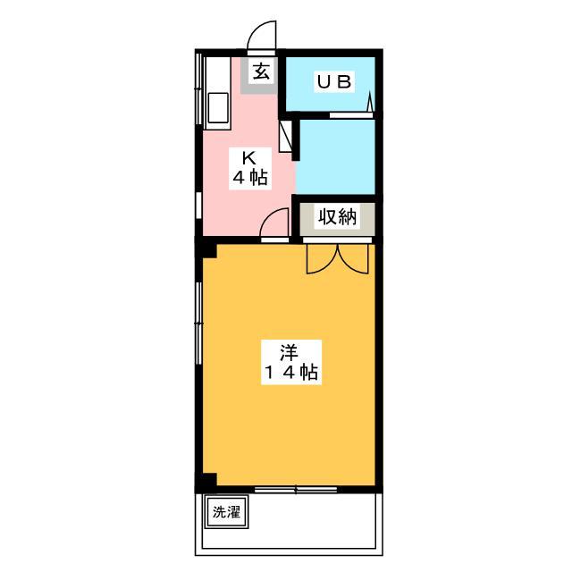 メゾンエイコウ(1K/1階)の間取り写真