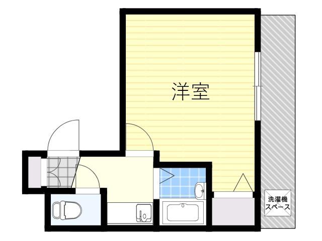 ラフォーレ京橋(1K/3階)の間取り写真