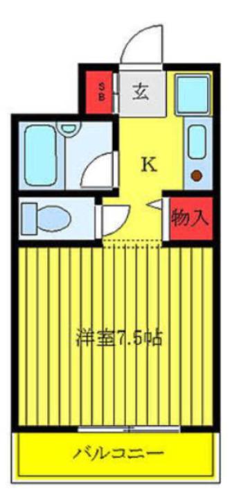 菱和パレス池袋本町(1K/2階)の間取り写真
