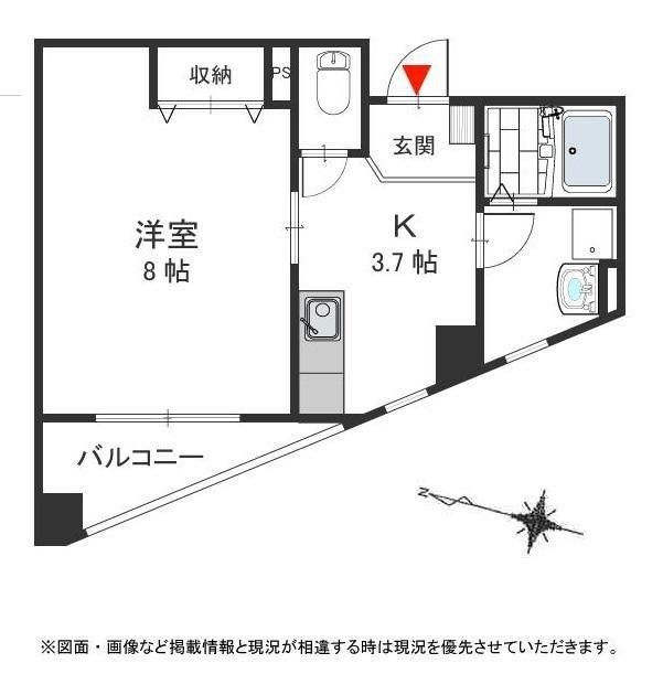 プロムナード(1K/2階)の間取り写真