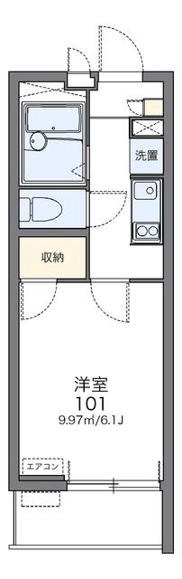 レオネクストサクシード(1K/3階)の間取り写真