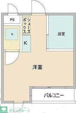 ドルチェ八幡山(ワンルーム/1階)の間取り写真