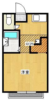 アートハビテーション川島(1K/1階)の間取り写真