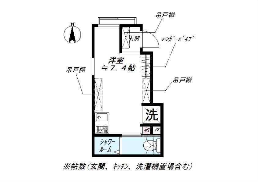 NIDO NISHIOI(ワンルーム/1階)の間取り写真