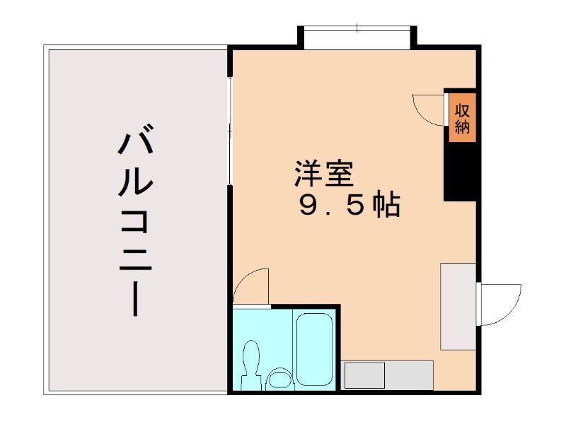 フォレスト・青山(ワンルーム/3階)の間取り写真