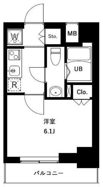 アーバンパークお花茶屋(1K/10階)の間取り写真