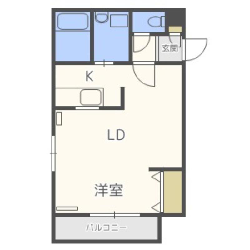 プリメーラ美園(1LDK/2階)の間取り写真