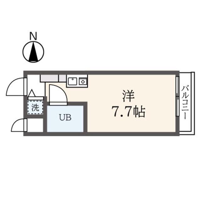 REDEAL六郷(ワンルーム/1階)の間取り写真