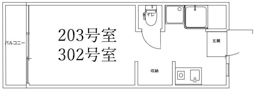 REZET柏(ワンルーム/2階)の間取り写真