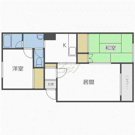 シーマ134(2LDK/2階)の間取り写真