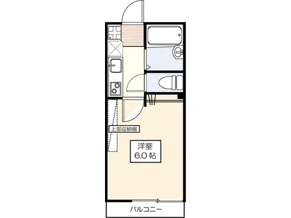 FEEL武蔵野(1K/1階)の間取り写真