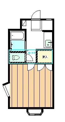 イマージュ21(1K/2階)の間取り写真