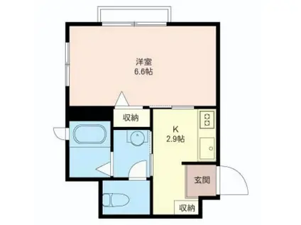 アンシャンテ大山(1K/1階)の間取り写真