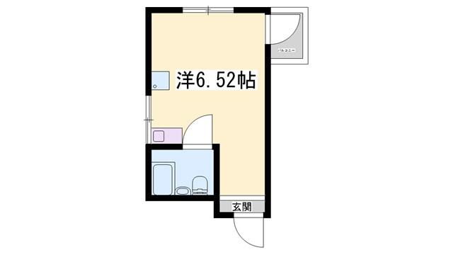 サニーパレスザウエスト(ワンルーム/2階)の間取り写真