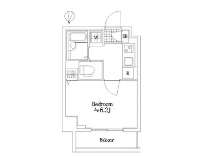 アプレシティ両国(1K/7階)の間取り写真