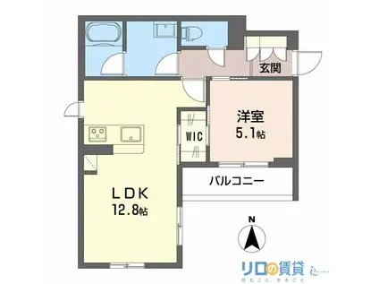 シャーメゾン ロッシュ ル ポン II(1LDK/3階)の間取り写真