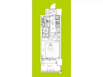 エステムコート難波ウエスト-SIDEVIIIエクシーナ(1K/8階)の間取り写真
