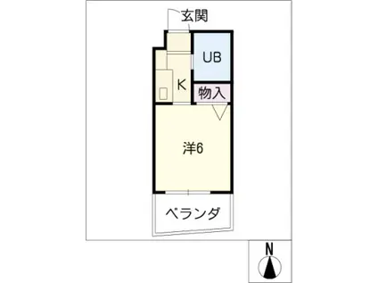 メゾン・ド・セーヌ(ワンルーム/3階)の間取り写真