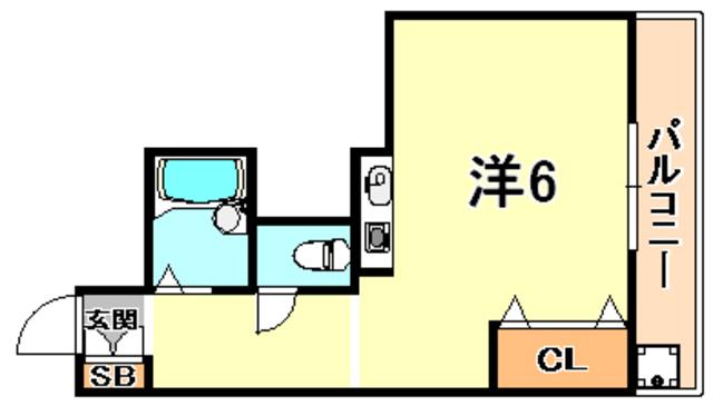 ROKKO CASA DE PIEDRA(ワンルーム/3階)の間取り写真