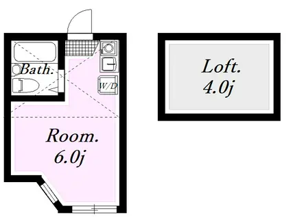 ユナイト上町ヘルマンミュラー(ワンルーム/1階)の間取り写真