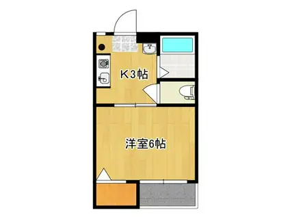 メゾン神宮寺(1K/1階)の間取り写真