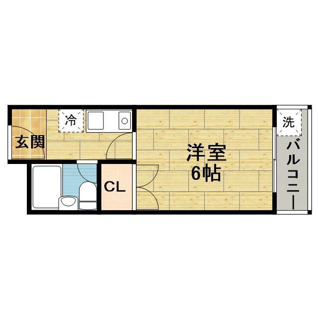 ルミエール(1K/5階)の間取り写真