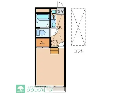 レオパレス小茂根(1K/3階)の間取り写真