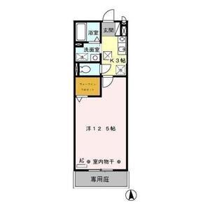 コーポアイリス(1K/1階)の間取り写真