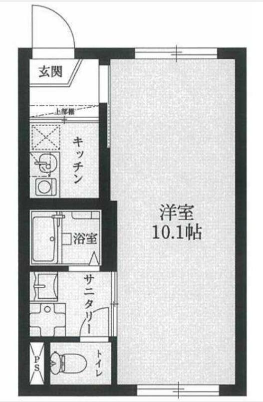 スカイステージ南千住(1K/4階)の間取り写真