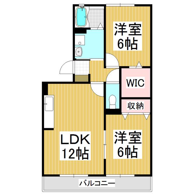 メゾン・ソシア(2LDK/3階)の間取り写真