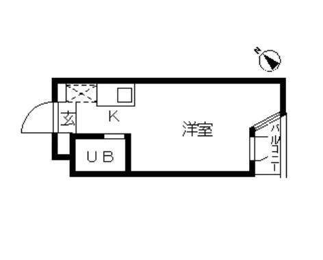 TOP錦糸町(ワンルーム/2階)の間取り写真