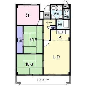 エスポワール茨木(3LDK/3階)の間取り写真