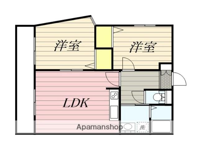 パティオス(2LDK/4階)の間取り写真