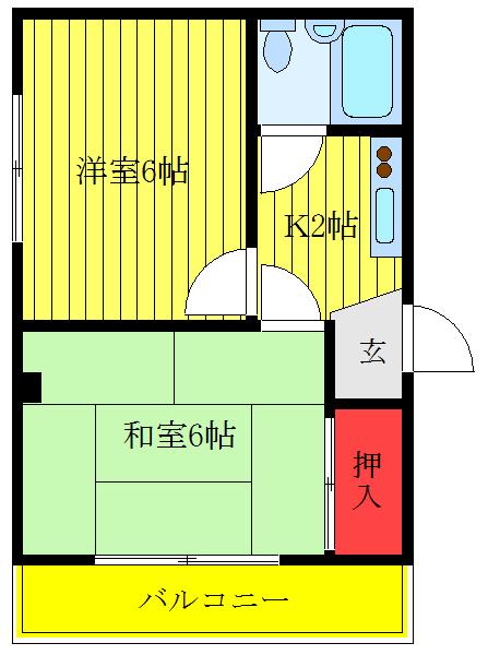 CASA.NASU(2K/3階)の間取り写真