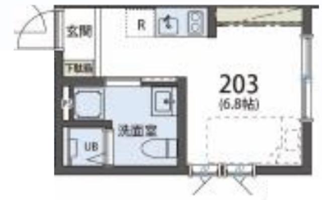 SIESTAVILLA練馬高野台TERRAVENE(ワンルーム/2階)の間取り写真