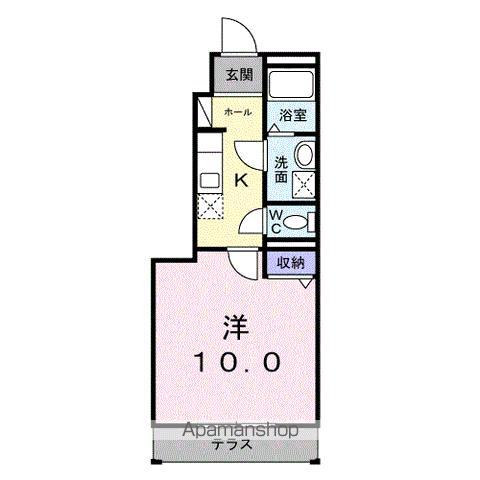 エミールシャラン・II(1K/1階)の間取り写真