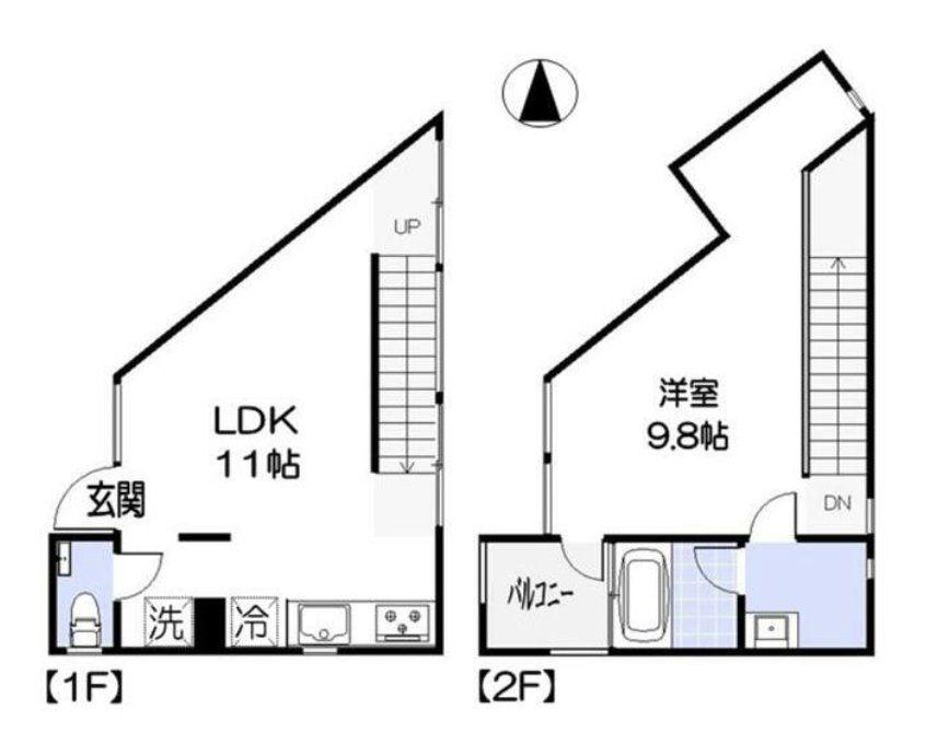 コンフレックス(1LDK/1階)の間取り写真