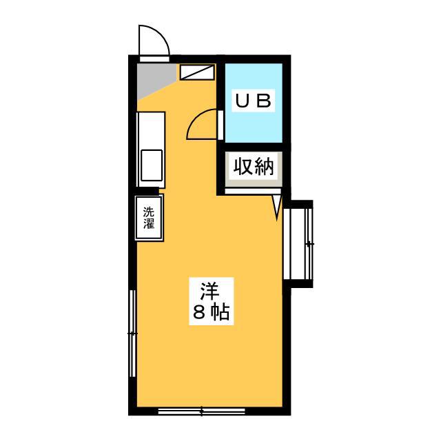リヴィエール竹村(ワンルーム/2階)の間取り写真
