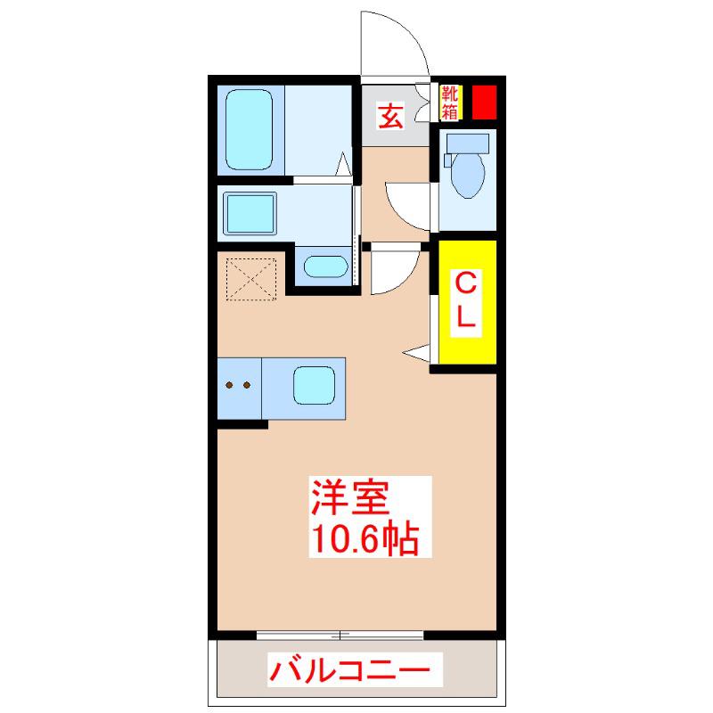 ESPETAR NAGATA(ワンルーム/4階)の間取り写真