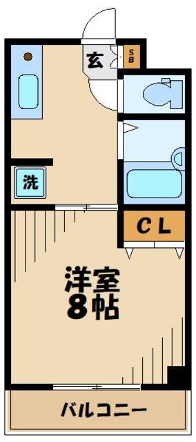 コアクレスト上草柳I(1K/1階)の間取り写真