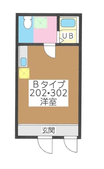 カフェレジデンス阿佐ヶ谷(ワンルーム/3階)の間取り写真