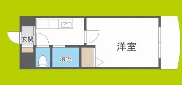 HOPECITY天神橋(1K/7階)の間取り写真
